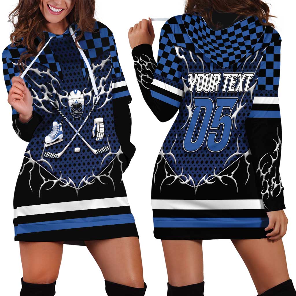 Custom Hockey Hoodie Dress Tribal Strike