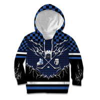 Custom Hockey Kid Hoodie Tribal Strike