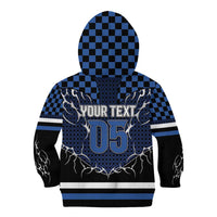 Custom Hockey Kid Hoodie Tribal Strike