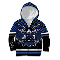 Custom Hockey Kid Hoodie Tribal Strike