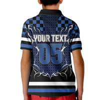 Custom Hockey Kid Polo Shirt Tribal Strike