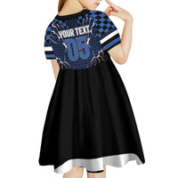 Custom Hockey Kid Short Sleeve Dress Tribal Strike