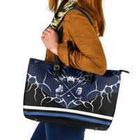 Hockey Leather Tote Bag Tribal Strike