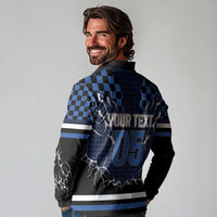 Custom Hockey Long Sleeve Polo Shirt Tribal Strike