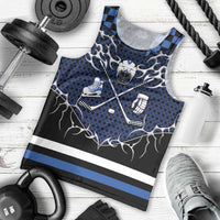 Custom Hockey Men Tank Top Tribal Strike