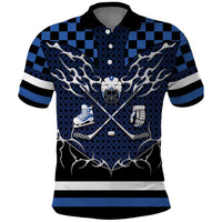 Custom Hockey Polo Shirt Tribal Strike
