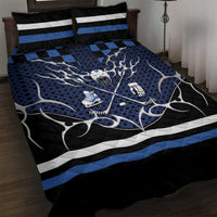 Hockey Quilt Bed Set Tribal Strike