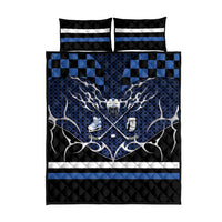 Hockey Quilt Bed Set Tribal Strike