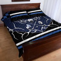 Hockey Quilt Bed Set Tribal Strike