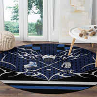 Hockey Round Carpet Tribal Strike