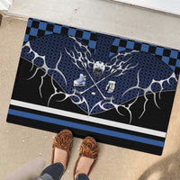 Hockey Rubber Doormat Tribal Strike
