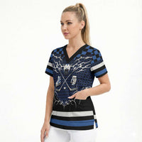 Custom Hockey Scrub Top Tribal Strike