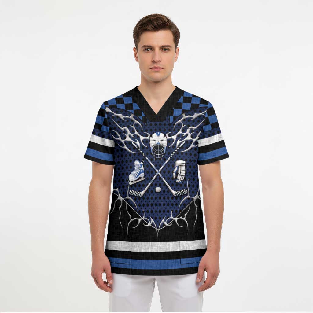 Custom Hockey Scrub Top Tribal Strike