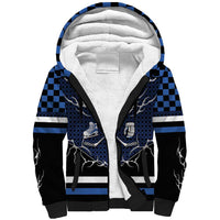 Custom Hockey Sherpa Hoodie Tribal Strike