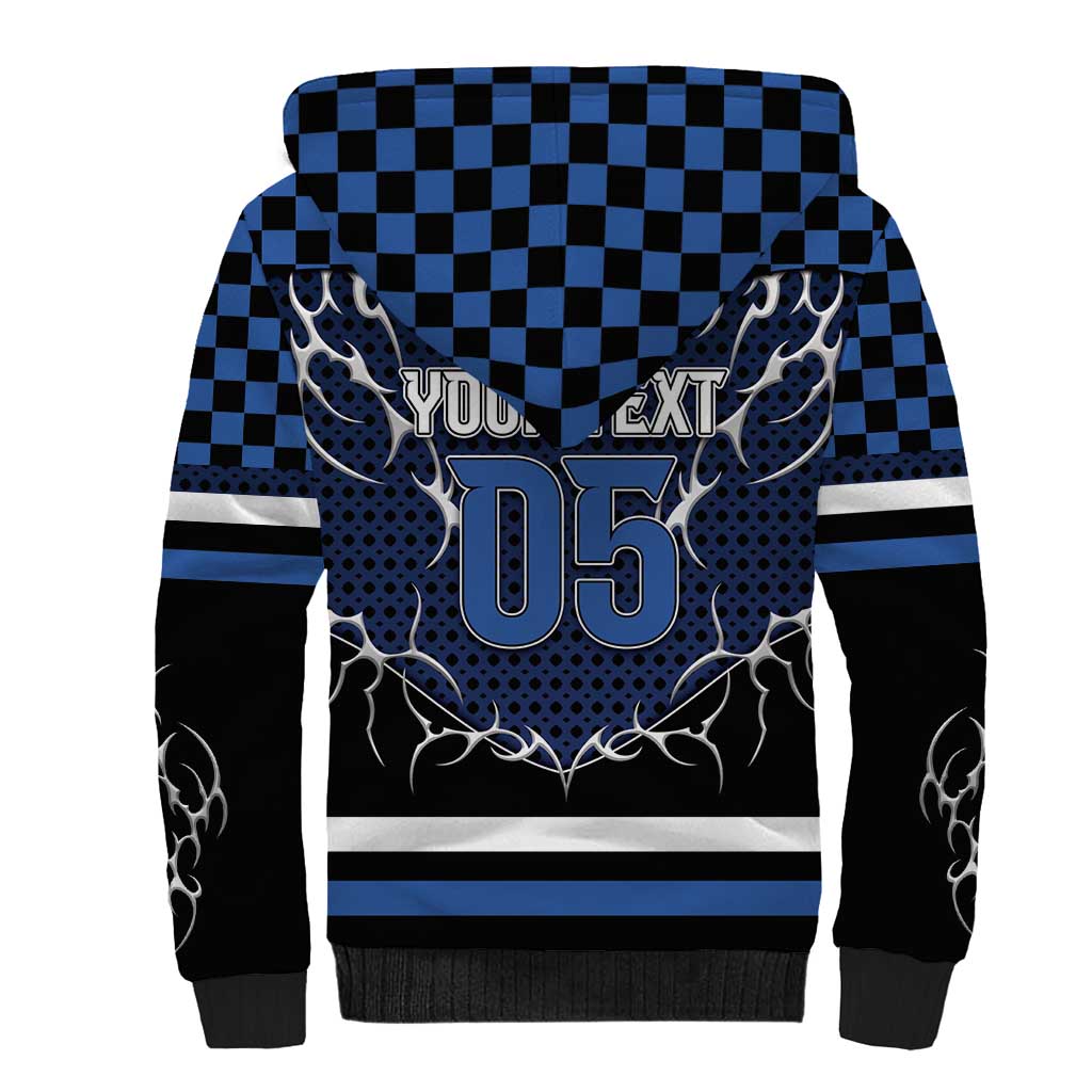 Custom Hockey Sherpa Hoodie Tribal Strike