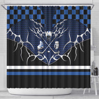 Hockey Shower Curtain Tribal Strike
