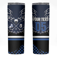 Custom Hockey Skinny Tumbler Tribal Strike