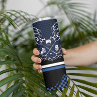 Custom Hockey Skinny Tumbler Tribal Strike