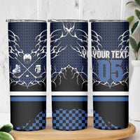 Custom Hockey Skinny Tumbler Tribal Strike