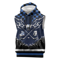 Custom Hockey Sleeveless Hoodie Tribal Strike