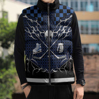 Custom Hockey Sleeveless Puffer Jacket Tribal Strike