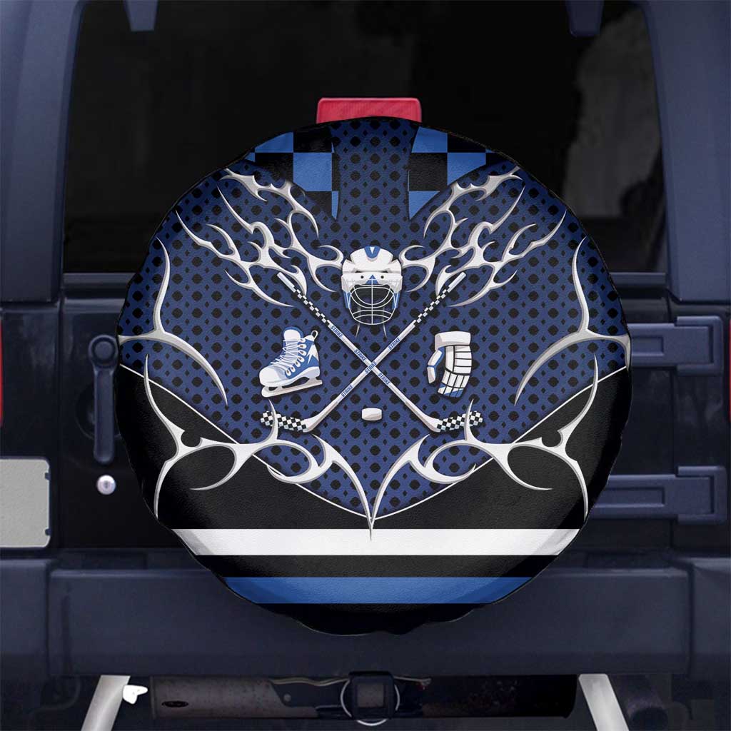 Hockey Spare Tire Cover Tribal Strike