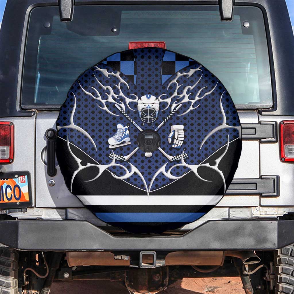 Hockey Spare Tire Cover Tribal Strike