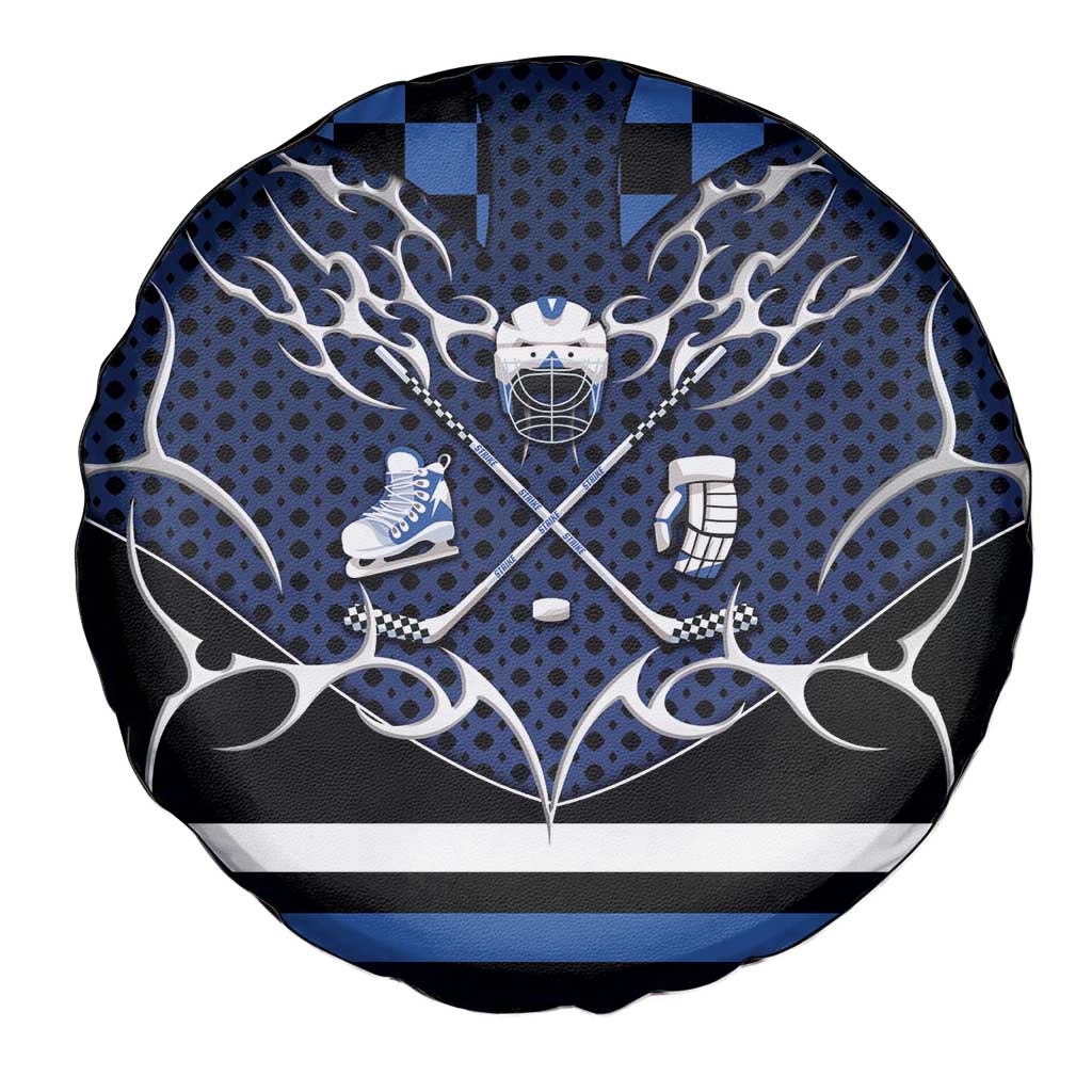 Hockey Spare Tire Cover Tribal Strike