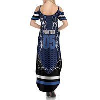 Custom Hockey Summer Maxi Dress Tribal Strike