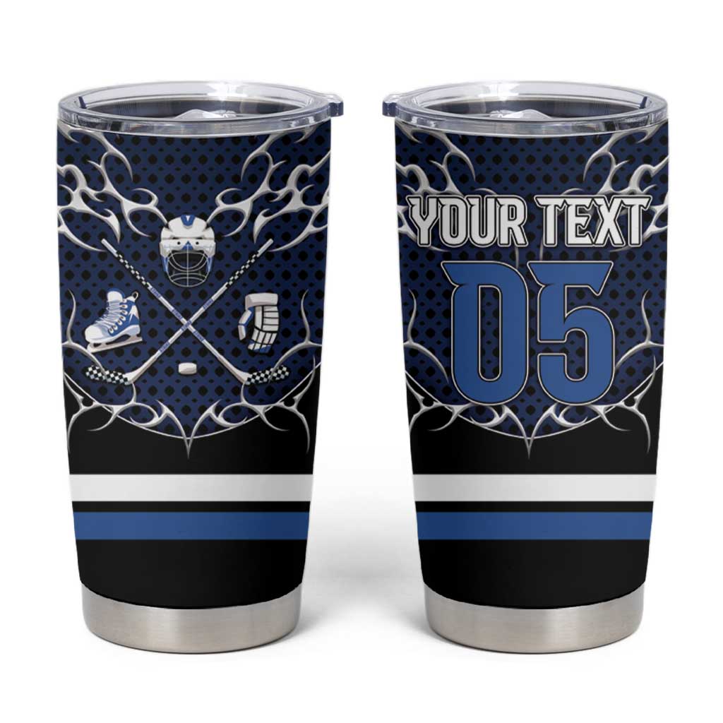 Custom Hockey Tumbler Cup Tribal Strike