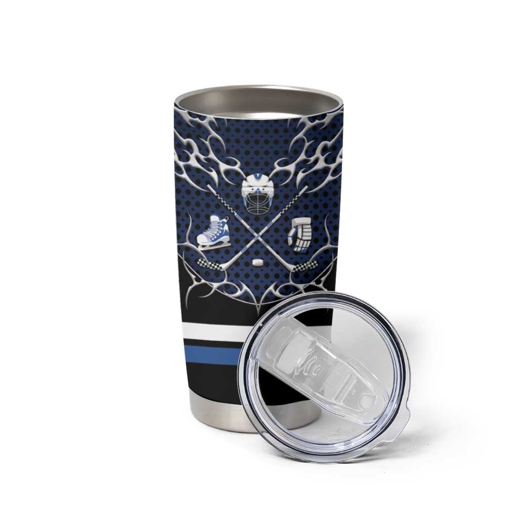 Custom Hockey Tumbler Cup Tribal Strike