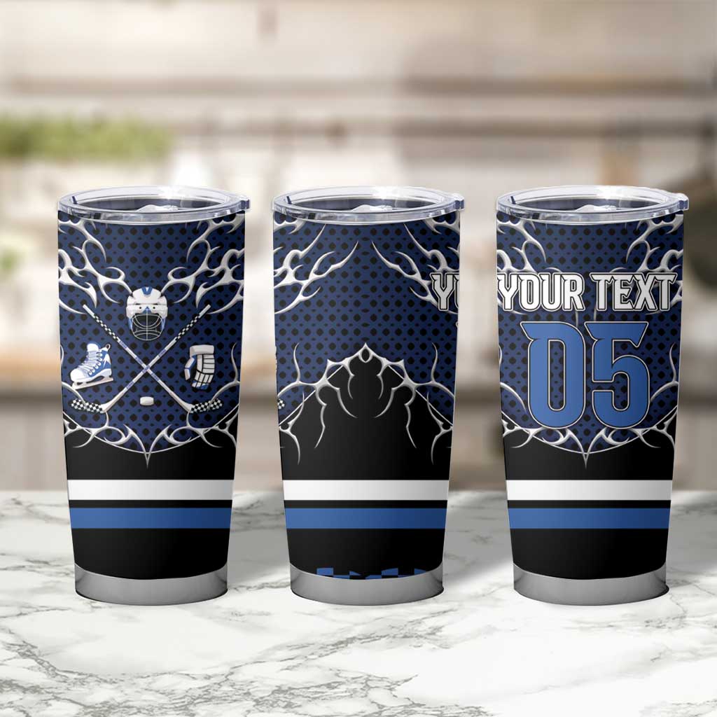 Custom Hockey Tumbler Cup Tribal Strike