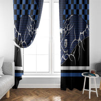 Hockey Window Curtain Tribal Strike