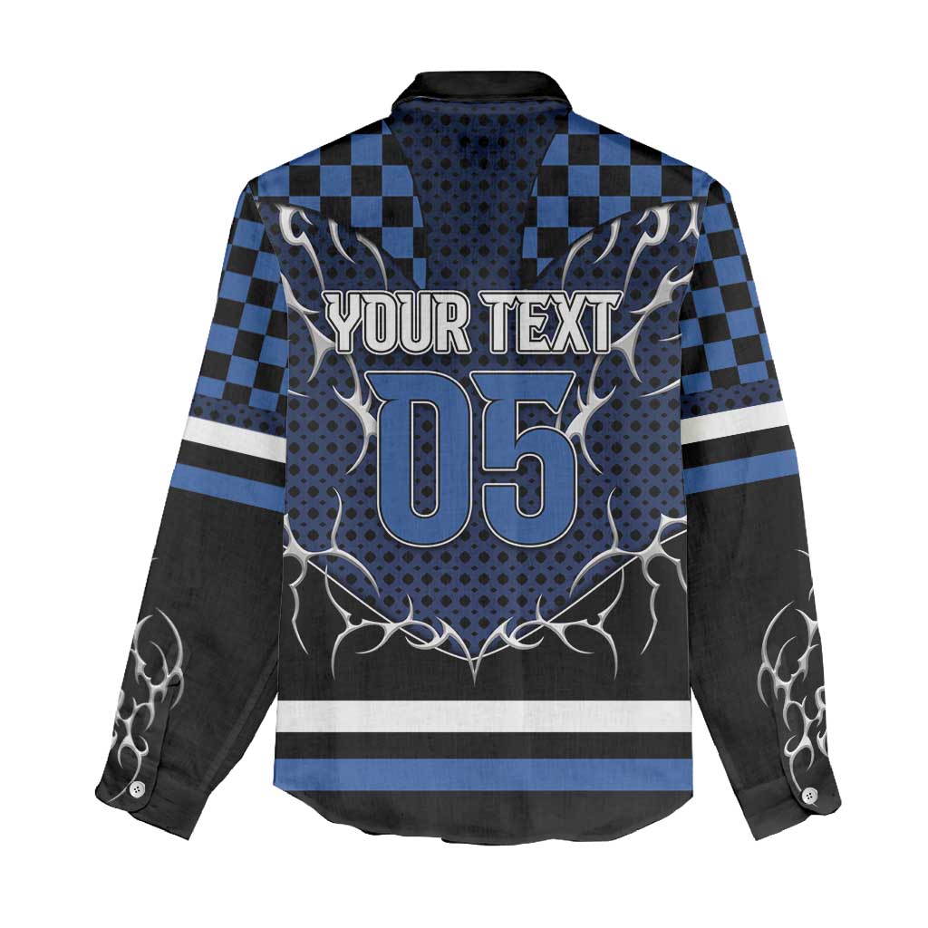 Custom Hockey Women Casual Shirt Tribal Strike