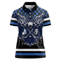 Custom Hockey Women Polo Shirt Tribal Strike