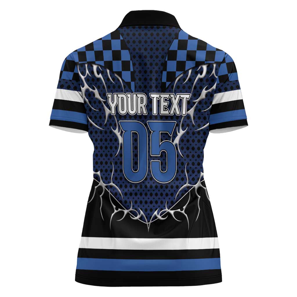 Custom Hockey Women Polo Shirt Tribal Strike