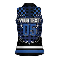 Custom Hockey Women Sleeveless Polo Shirt Tribal Strike