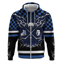 Custom Hockey Zip Hoodie Tribal Strike