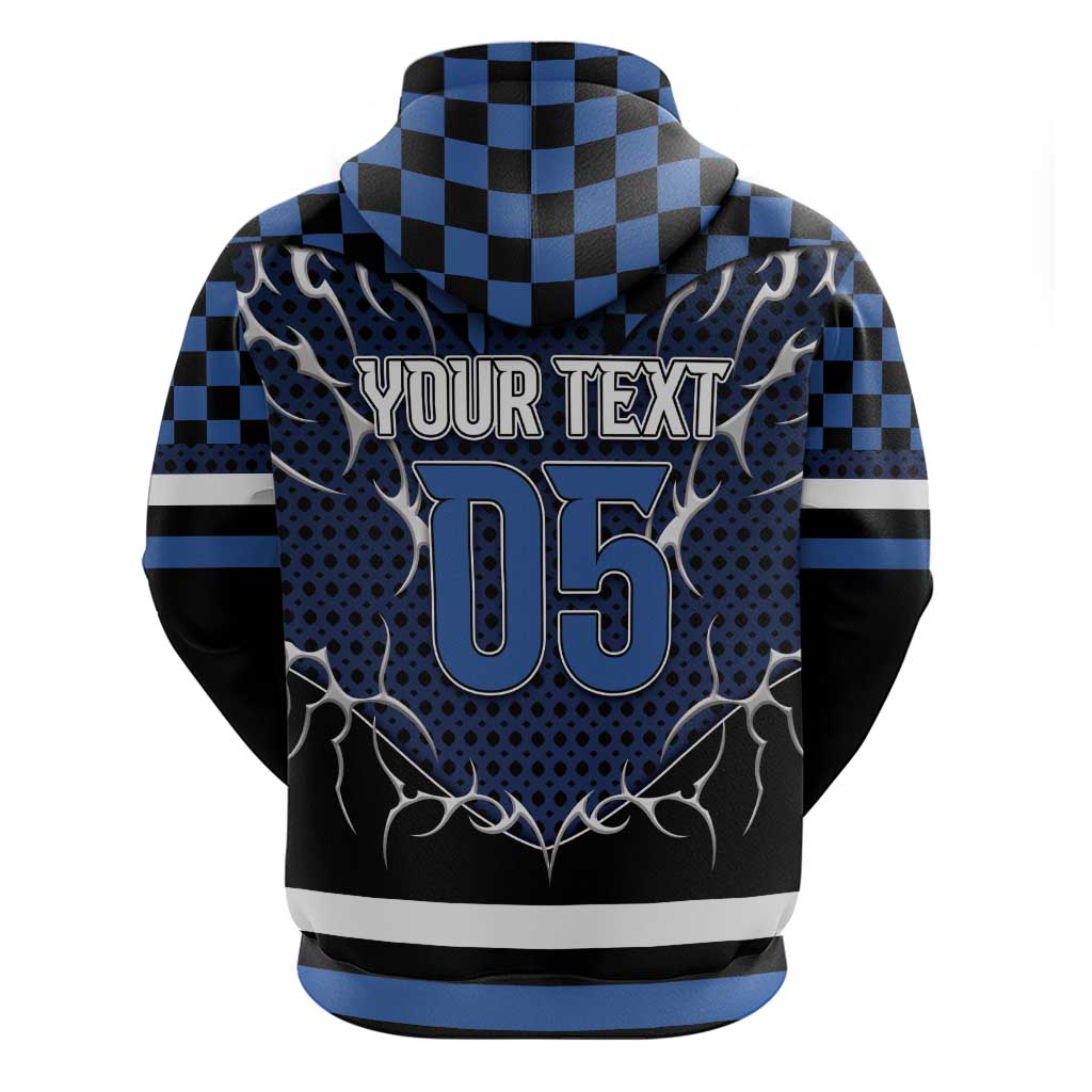 Custom Hockey Zip Hoodie Tribal Strike