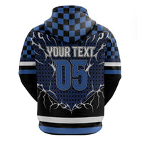 Custom Hockey Zip Hoodie Tribal Strike
