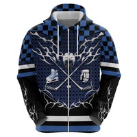 Custom Hockey Zip Hoodie Tribal Strike