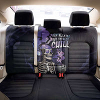 Skull Back Car Seat Cover Mentally Ill But Totally Chill