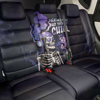 Skull Back Car Seat Cover Mentally Ill But Totally Chill