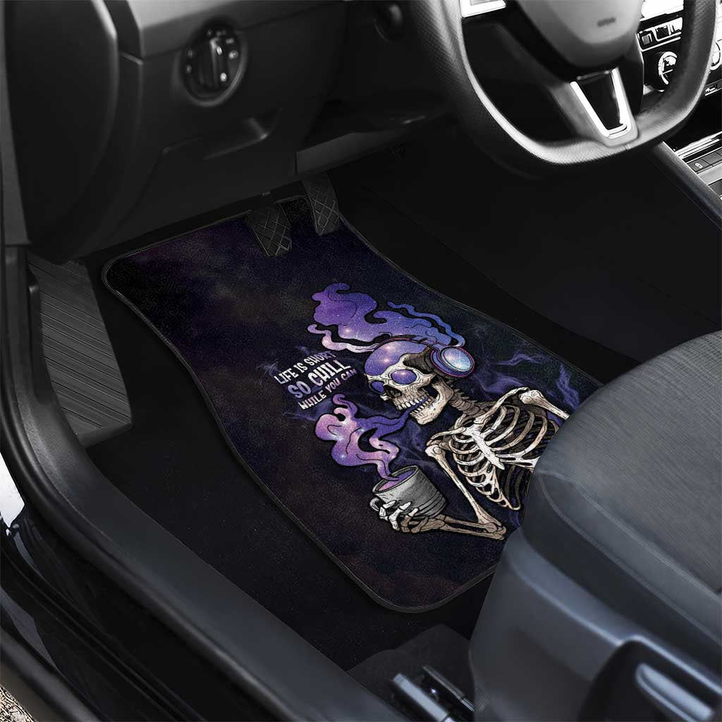 Skull Car Mats Mentally Ill But Totally Chill