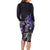 Skull Family Matching Long Sleeve Bodycon Dress and Hawaiian Shirt Mentally Ill But Totally Chill