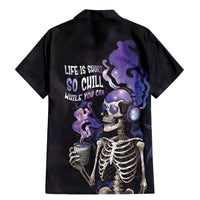 Skull Family Matching Mermaid Dress and Hawaiian Shirt Mentally Ill But Totally Chill