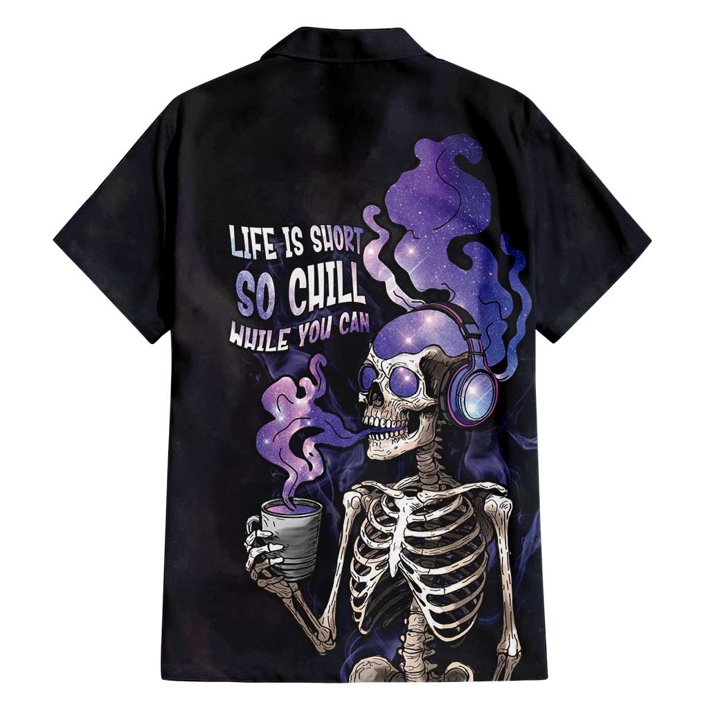 Skull Family Matching Off Shoulder Maxi Dress and Hawaiian Shirt Mentally Ill But Totally Chill