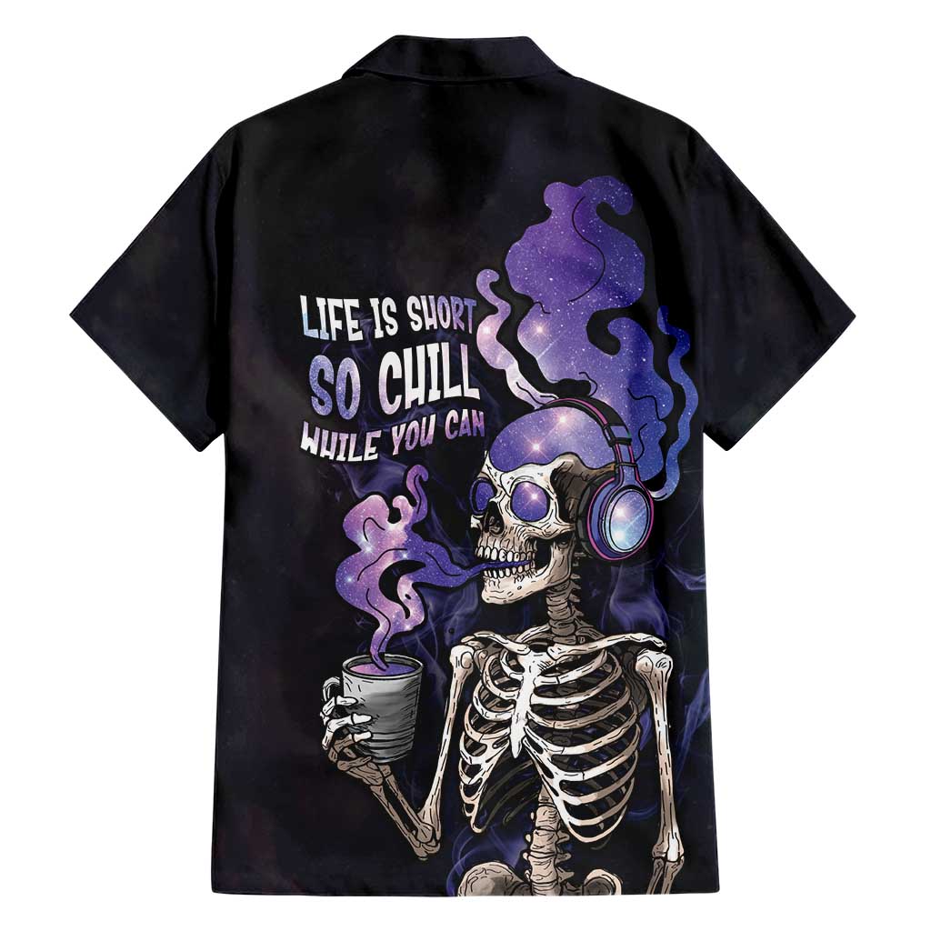 Skull Hawaiian Shirt Mentally Ill But Totally Chill