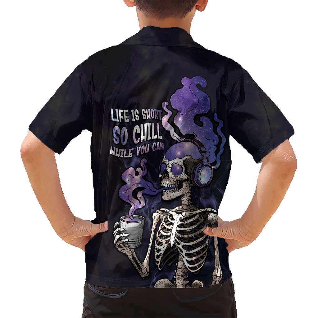 Skull Hawaiian Shirt Mentally Ill But Totally Chill