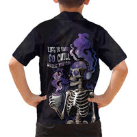 Skull Kid Hawaiian Shirt Mentally Ill But Totally Chill